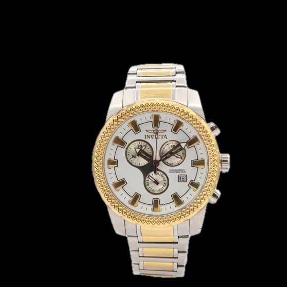 Vintage Invicta 5272 Men\'s Quartz Chronograph Wristwatch Swiss Stainless Steel main image 5